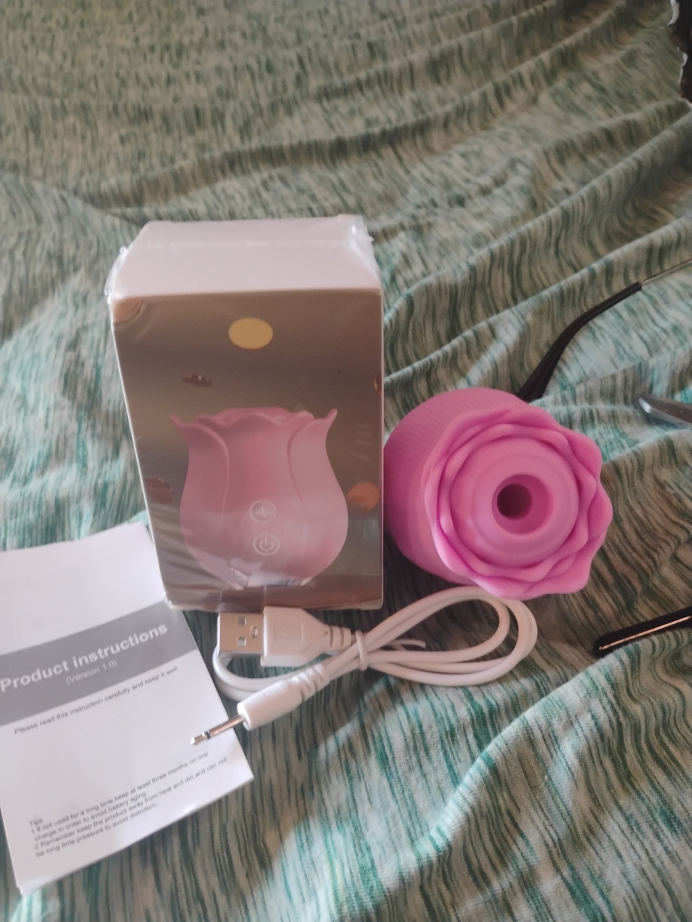 $20 Free Shipping Waterproof Pink Rose-Shaped USB Silicone Device